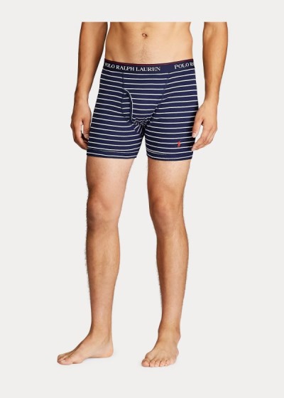 Men's Polo Ralph Lauren Wicking 3-Pack Briefs | 729804HTU